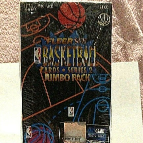 Fleer Other - Fleer 1994-95 Basketball Cards Series 2 Jumbo Sealed Basketball Box Rare